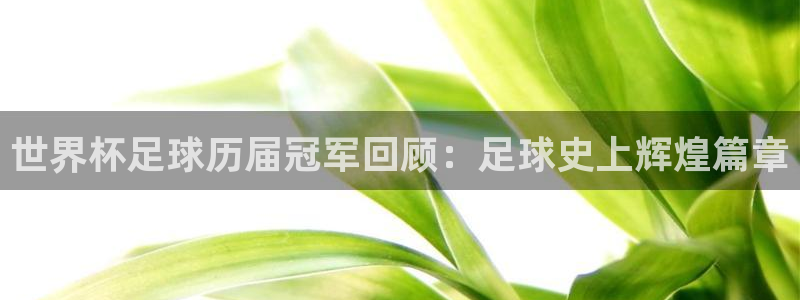 世界杯足球历届冠军回顾：足球史上辉煌篇章
